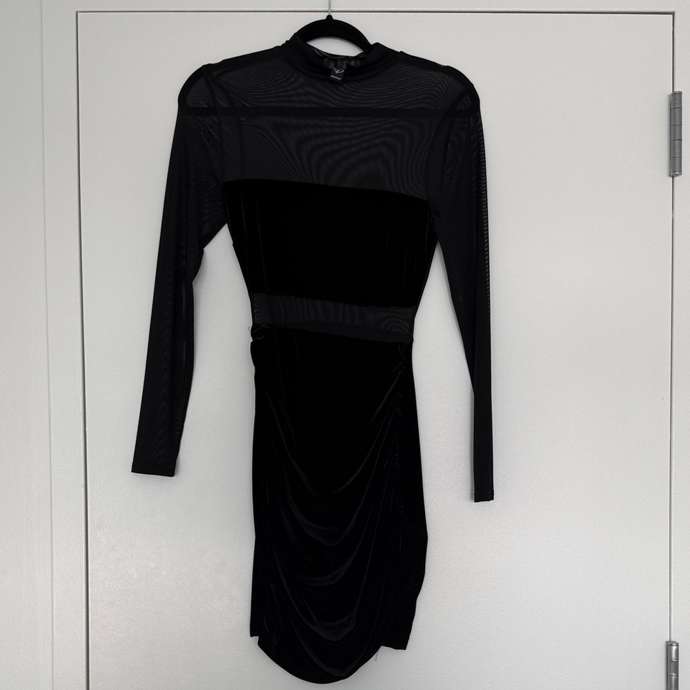 THIS WEEKEND ONLY 🌴 Windsor Black Mini Mesh Dress - Size Medium